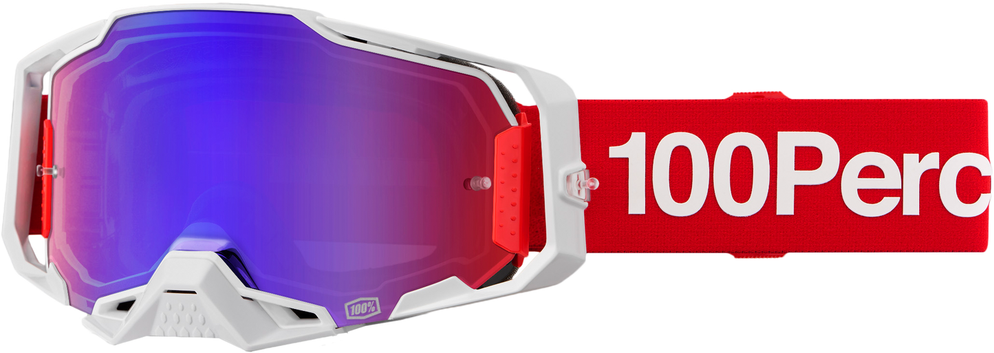 100% Armega Goggle Corbin Mirror Red / Blue Lens