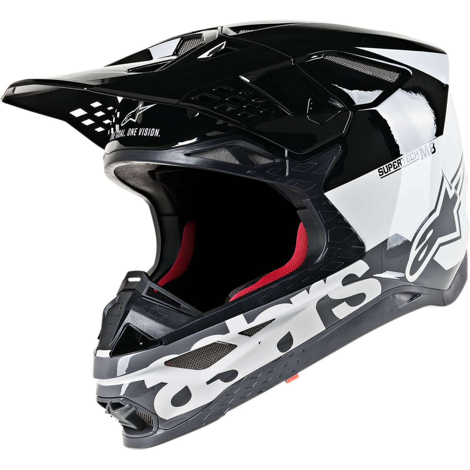 ALPINESTARS Supertech M8 Helmet - Radium - MIPS? - White/Black/Mid Gray Glossy - 2XL 8301519-2182-2X