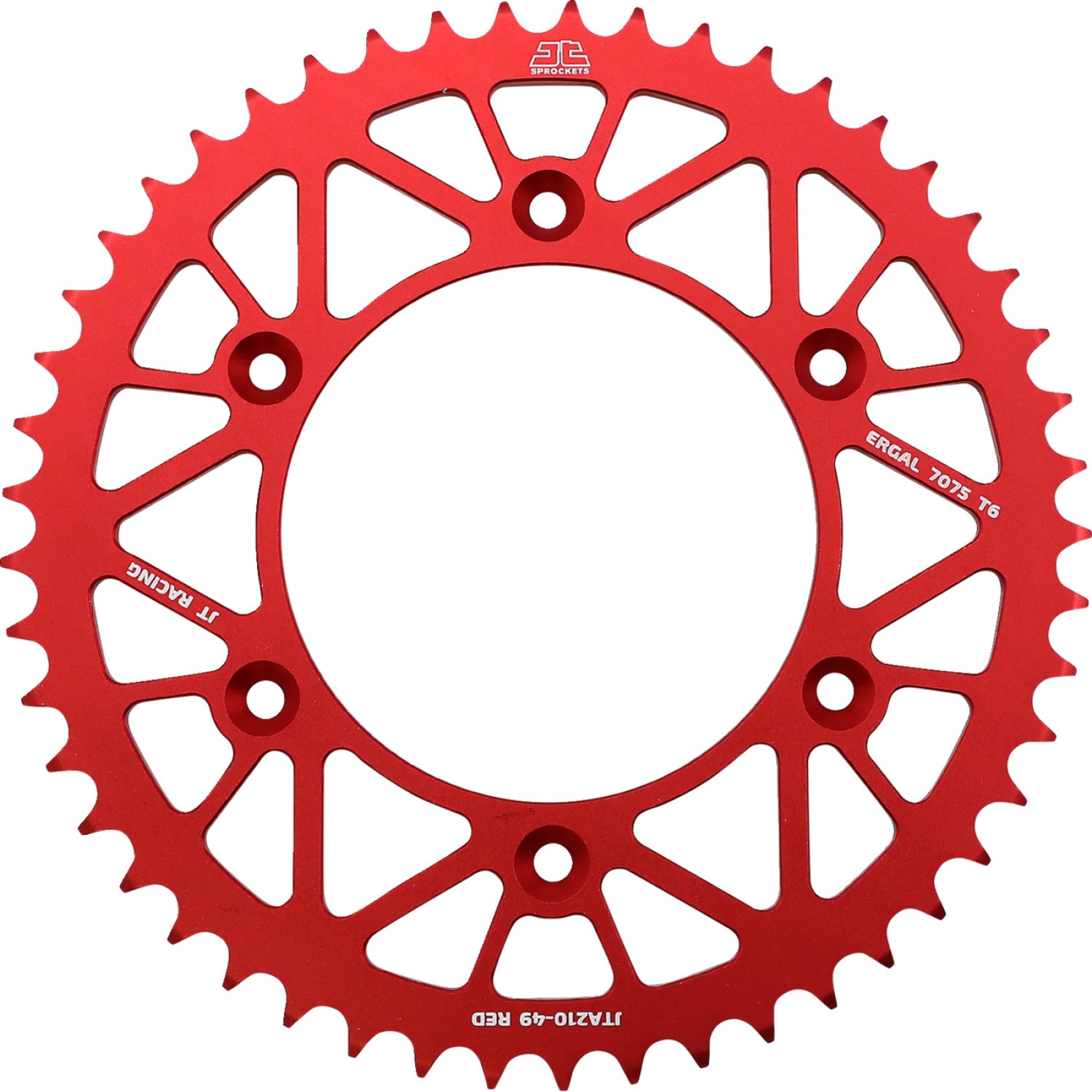 JT SPROCKETS Rear Sprocket - Beta/Honda - Red - 49 Tooth JTA210.49RED by JT Rear Sprockets   Aluminum/Alloy