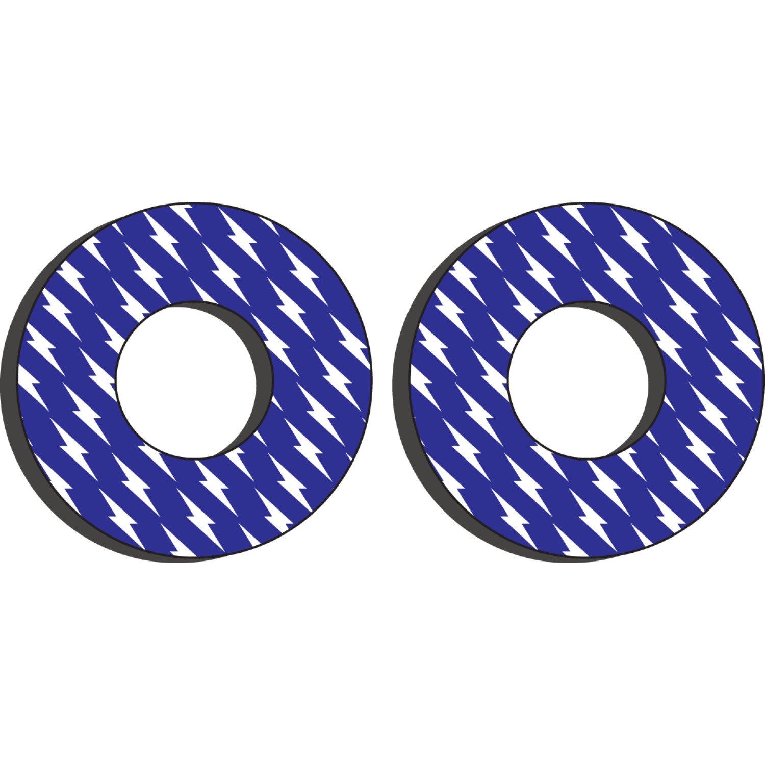 FACTORY EFFEX Grip Donuts - Yamaha Blue/White 22-67200