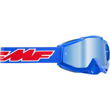 FMF Youth PowerBomb Goggles - Rocket - Blue - Blue Mirror F-50048-00002