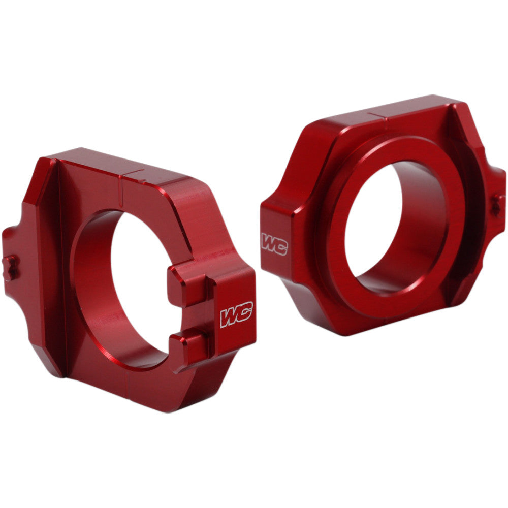 WORKS CONNECTION Elite Axle Block - Red - Honda 17-225
