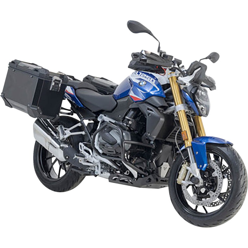 SW-Motech TRAX ADV Aluminum Case System - Black - BMW R 1200/1250 R '14-'24 KFT.07.573.70100/B | Luggage Group