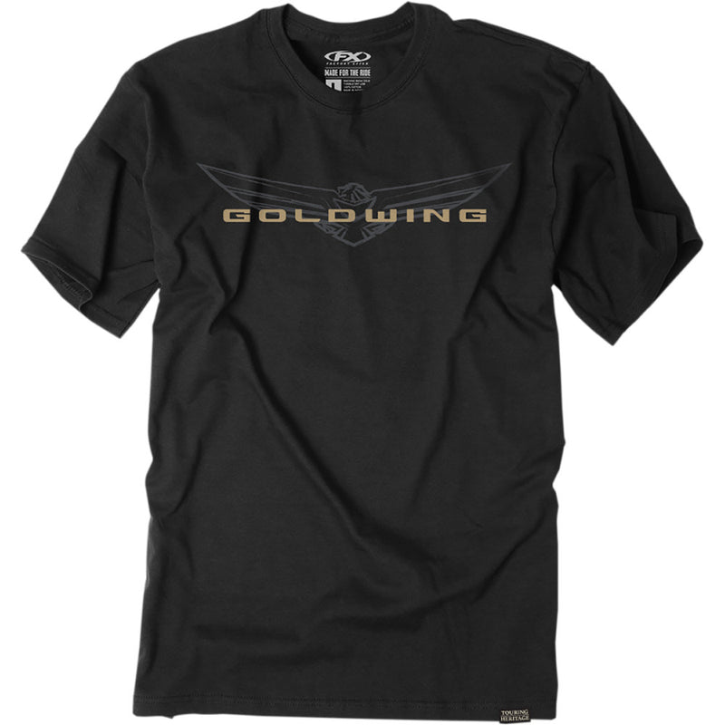 FACTORY EFFEX Goldwing Sketched T-Shirt- Black - XL 25-87816