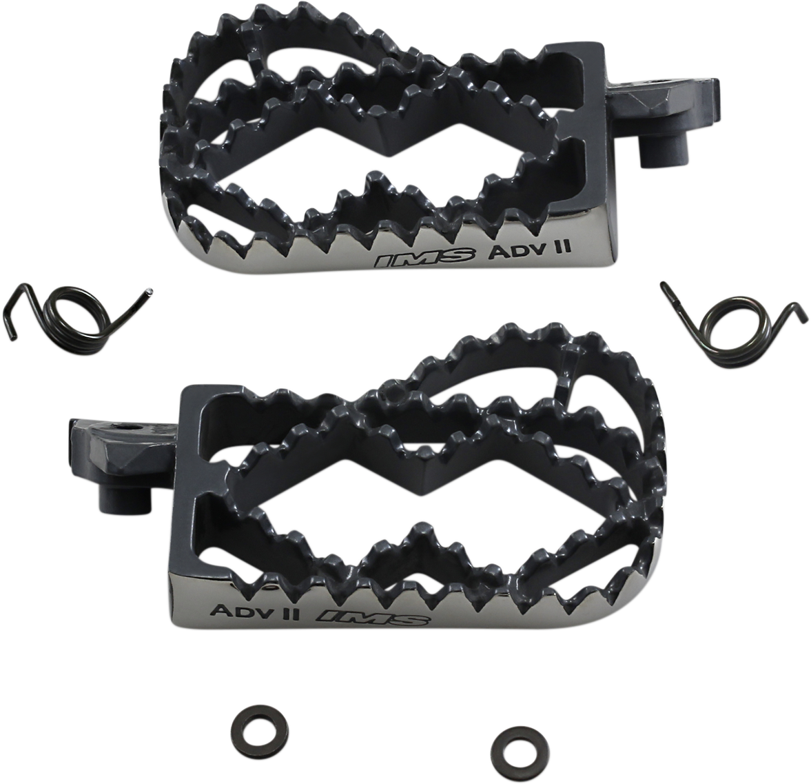 IMS PRODUCTS INC. Adventure II Footpegs - Black 252602-2