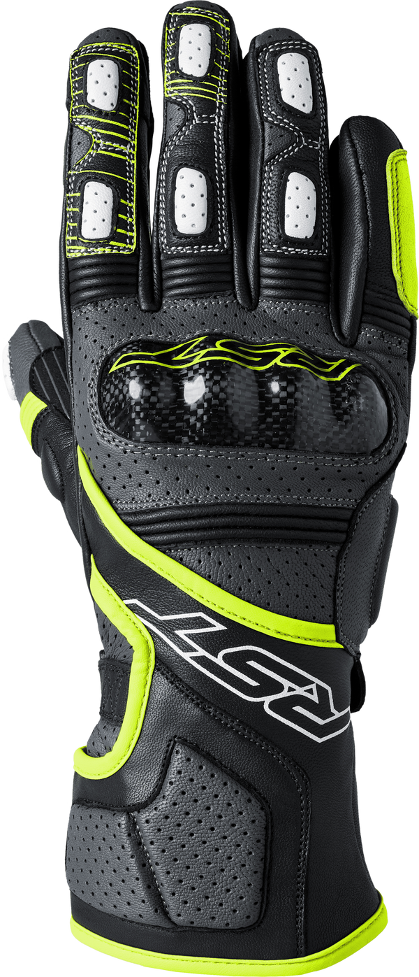 RST Fulcrum CE Glove - Grey/Fluro Yellow/Black - M