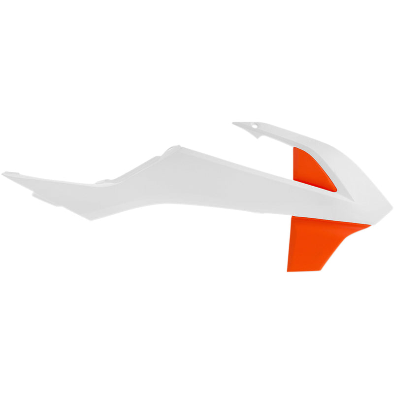 Acerbis Radiator Shrouds - '19 OE White/'16 Orange 2449705412
