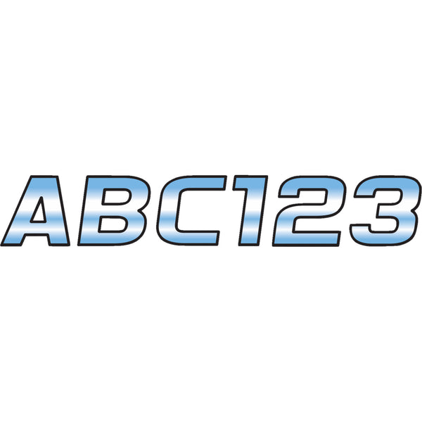 Hardline I.D. Sticker Kit - 700 Series - Blue Gradation CHBLK700