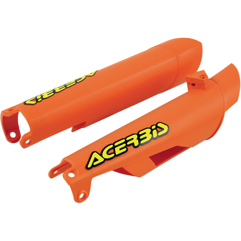 Acerbis Lower Fork Covers for Inverted Forks - Orange 2113750237