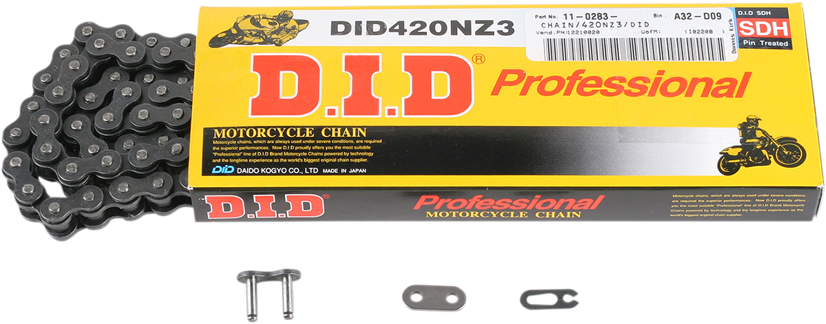 DID 420 NZ3 - High-Performance Motorcycle Chain - 100 Links 420NZ3X100RB