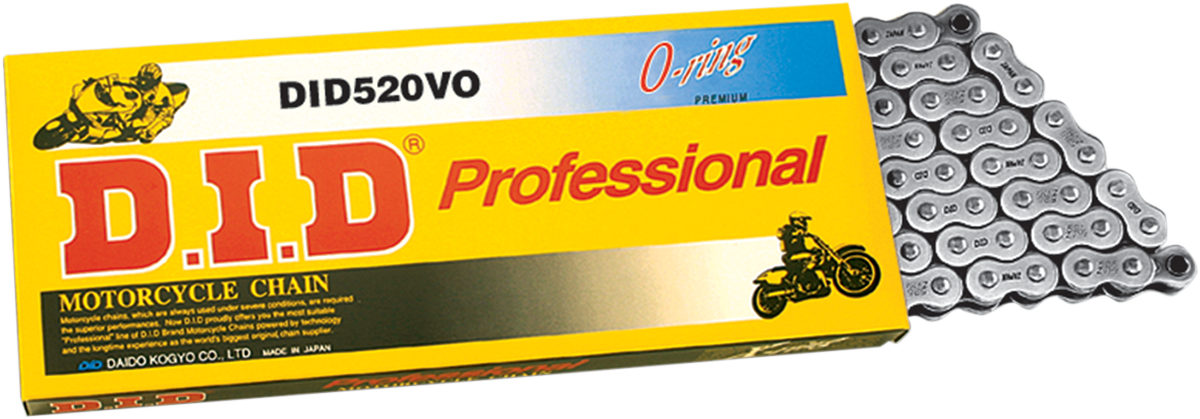 DID 520VO - Pro V Series Drive Chain - 82 Links M520VOX82FB