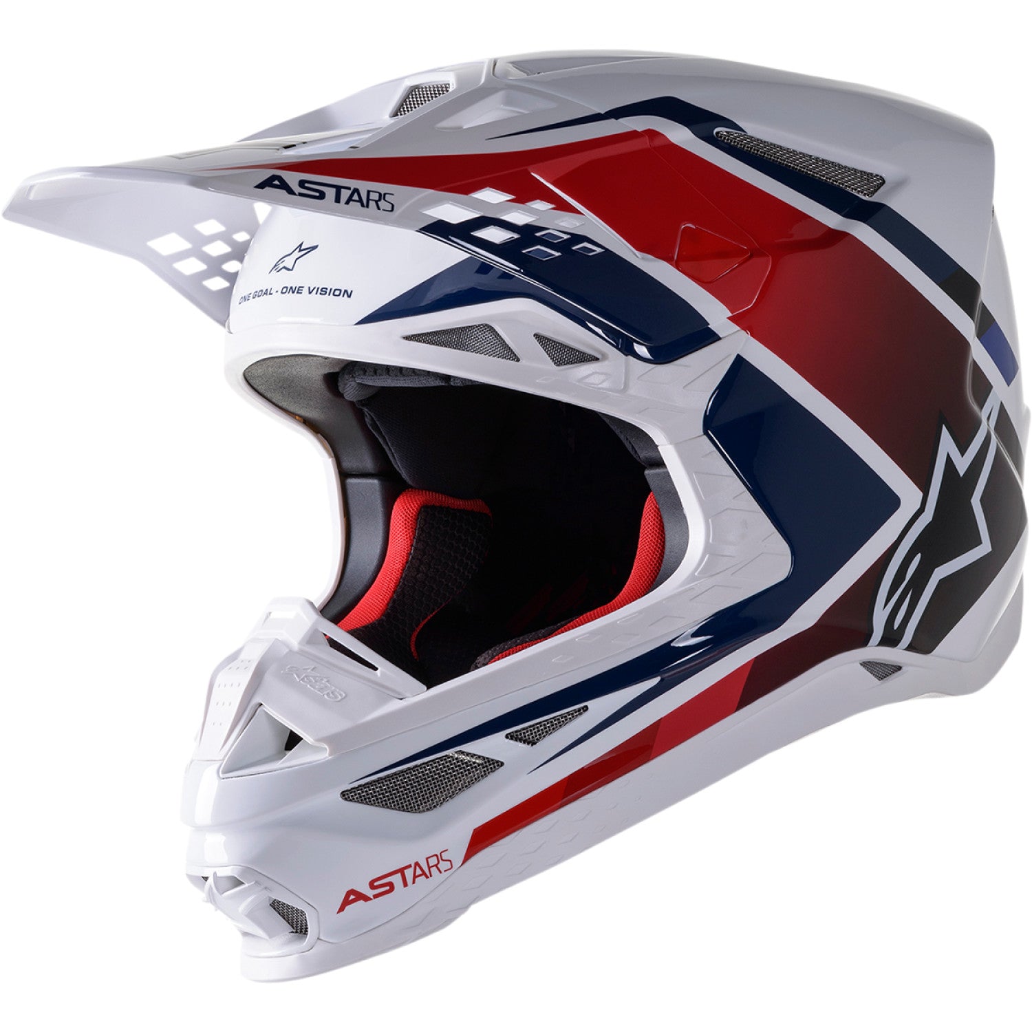 ALPINESTARS Supertech M10 Helmet - Meta 2 - MIPS? - White/Red/Blue - Large 8300422-2378-LG