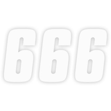 Factory Effex FX Factory Number 6 - White - 4" 08-90016