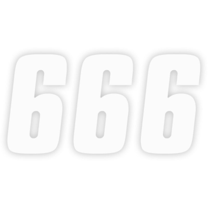 Factory Effex FX Factory Number 6 - White - 4" 08-90016