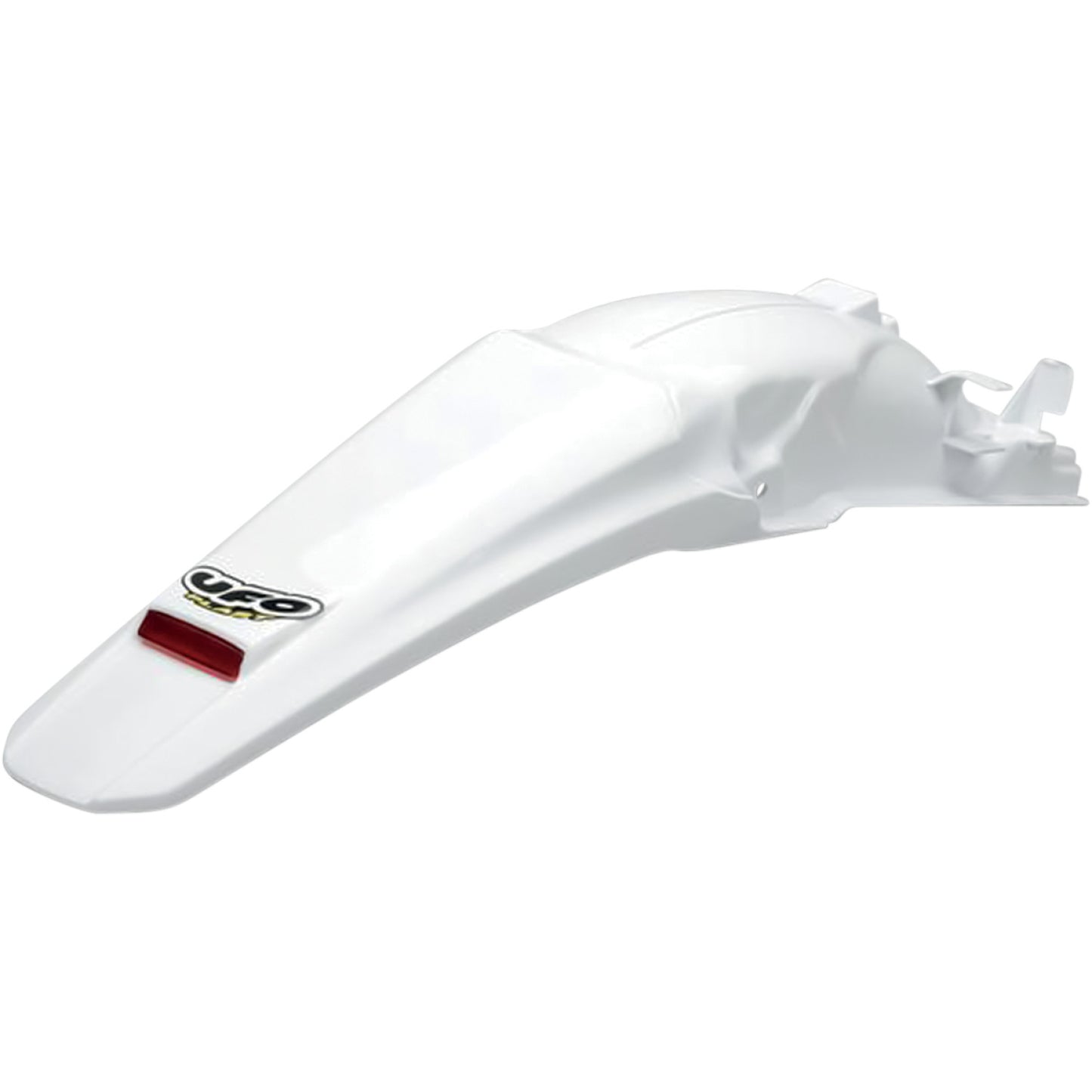 UFO Enduro Rear Fender - With LED Light - White HO03646-041