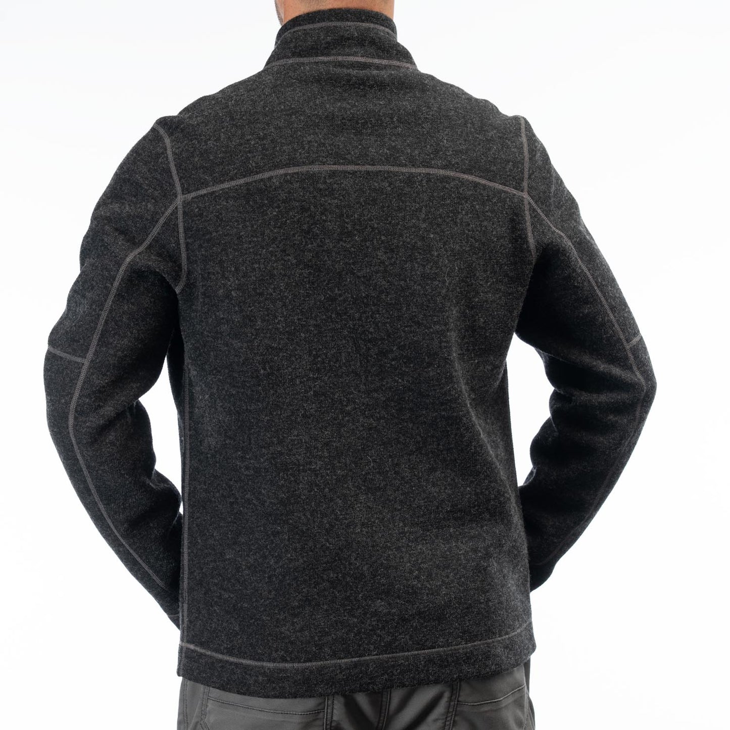 Bighorn Canyon Wool Fleece 1/4 Zip Black Heather - 2X