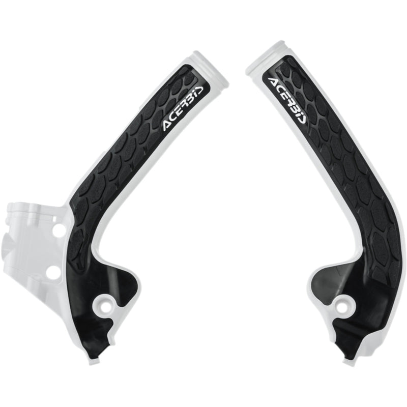 Acerbis X-Grip Frame Guards - White/Black - Gas Gas | Husqvarna | KTM 2686041035
