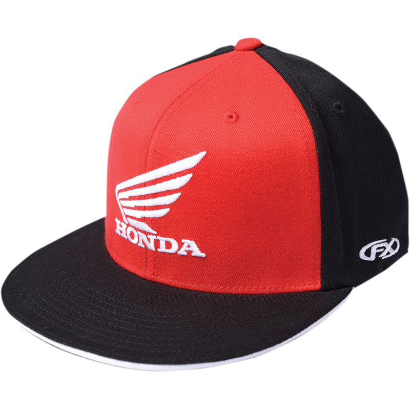 FACTORY EFFEX Honda Big Wing Flexfit? Hat - Red/Black - Large/XL 15-88346