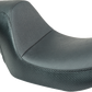 SLYFOX Drifter Seat - Gray Logo - Black Vinyl - Smooth - FXR '82-'00 SlyFox4681B
