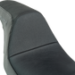SLYFOX Drifter Seat - Gray Logo - Black Vinyl - Smooth - FXR '82-'00 SlyFox4681B