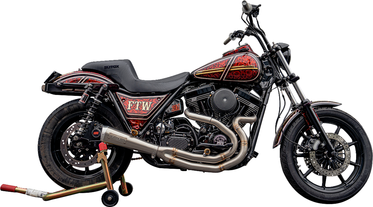 SLYFOX Drifter Seat - Black Logo - Black Vinyl - Smooth - FXR '82-'00 SlyFox4681A