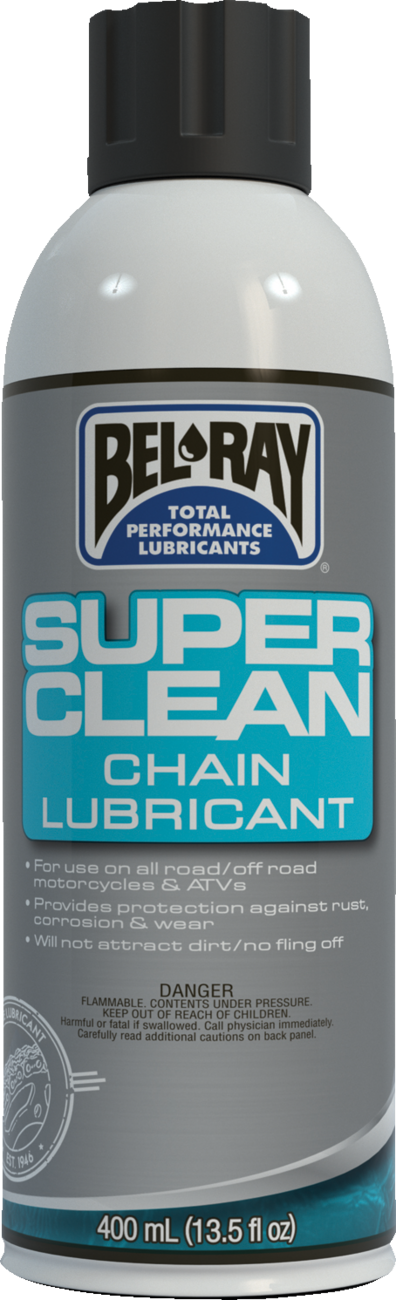 Bel-Ray Super Clean Chain Lube - 400ml - Aerosol 99470-A400W