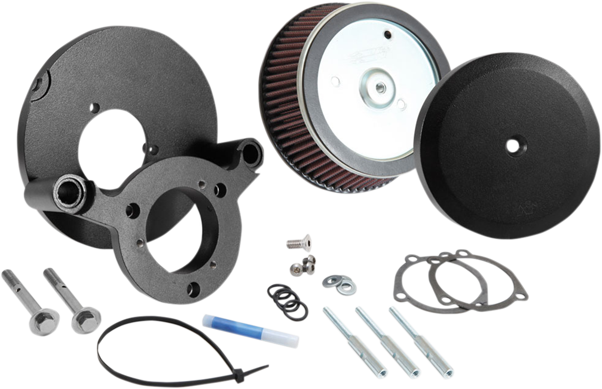 K & N Street Metal Air Intake Kit - Hammer - Black - Twin Cam RK-3933B