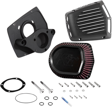 K & N Street Metal Air Intake Kit - Shaker - Black - M8 RK-3955