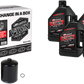 MAXIMA RACING OIL Quick Change Twin Cam Synthetic 20W-50 Oil Change Kit - Black Filter 90-119014PB by Maxima Racing Oil 4 Stroke Engine Oils