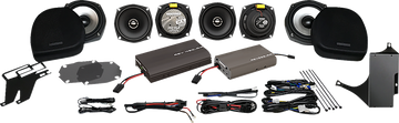 Hogtunes 425 W Dual Amp/ 6 XL Speaker Kit - Harley Davidson G2 ULTRA 6 PACK-XL