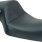 SLYFOX Drifter Seat - Gray Logo - Black Vinyl w/ Slipstop - Carbon Fiber - XL '04-'22 4684B-slyfox