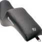 SLYFOX Drifter Seat - Gray Logo - Black Vinyl w/ Slipstop - Carbon Fiber - Dyna '96-'03 4883B-slyfox