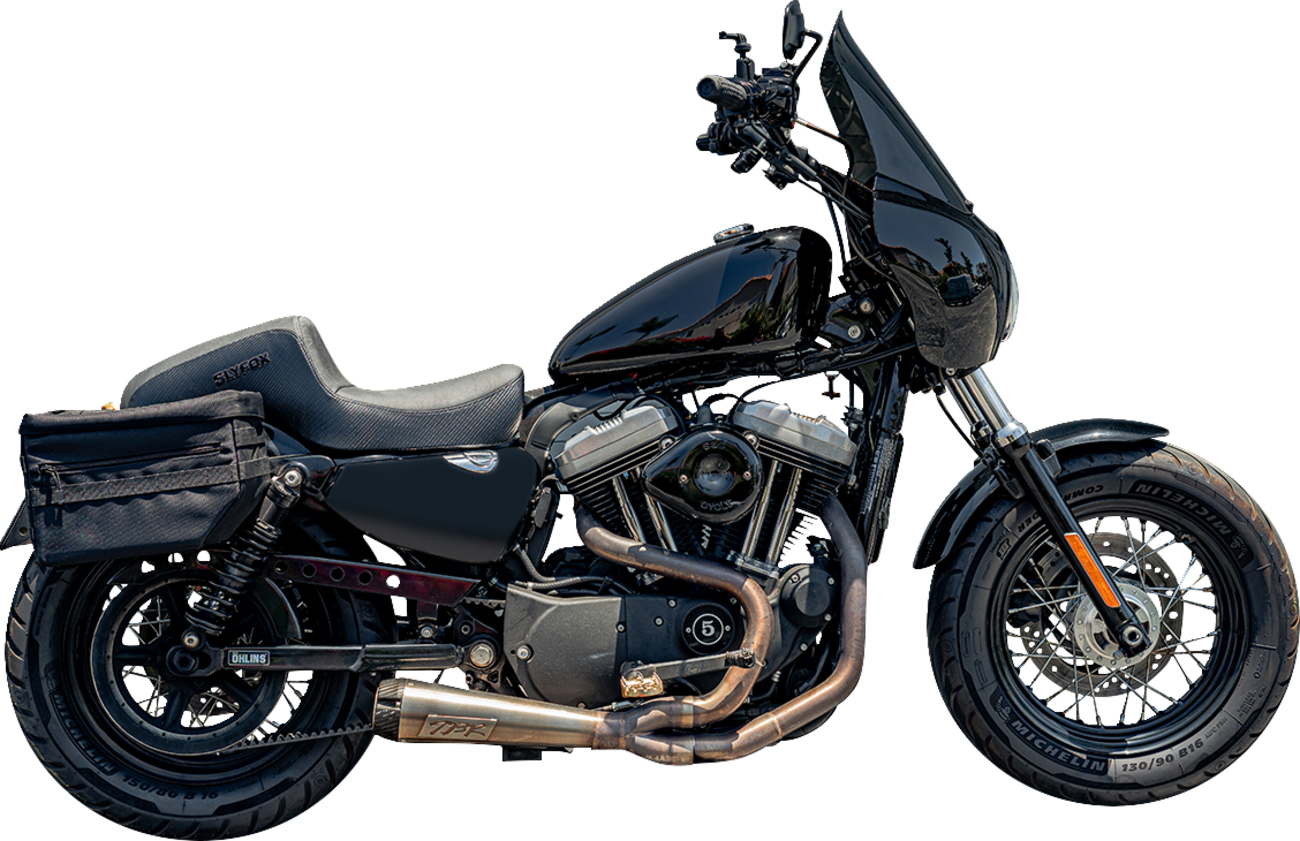 SLYFOX Drifter Seat - Black Logo - Black Vinyl w/ Slipstop - Carbon Fiber - XL '04-'22 4684A-slyfox