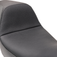 SLYFOX Drifter Seat - Black Logo - Black Vinyl w/ Slipstop - Carbon Fiber - Dyna '96-'03 4683A-slyfox