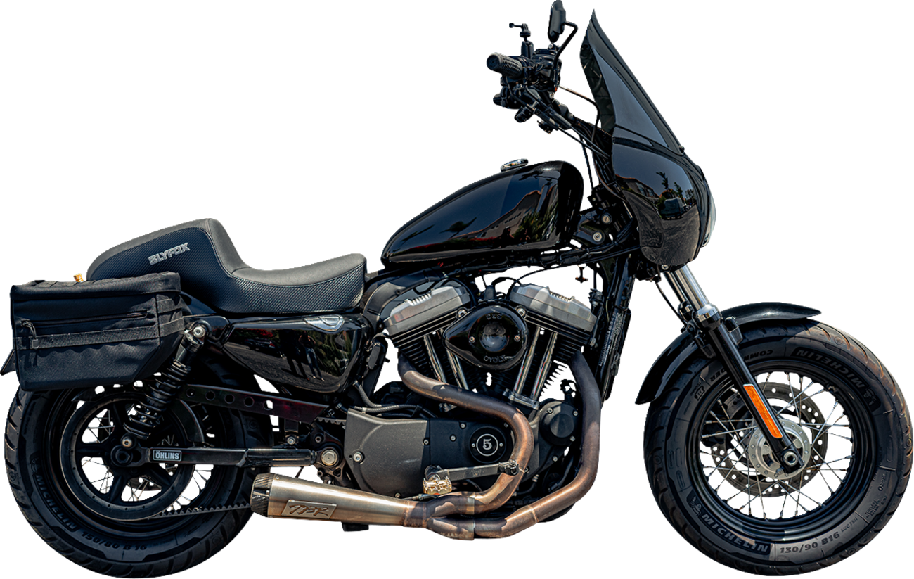 SLYFOX Drifter Seat - Gray Logo - Black Vinyl w/ Slipstop - Carbon Fiber - XL '04-'22 4684B-slyfox
