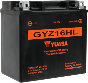 Yuasa AGM Battery - GYZ16HL YUAM716GHL