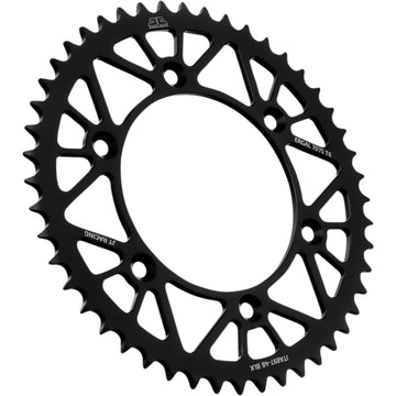 JT SPROCKETS Rear Sprocket - Black - 48-Tooth JTA897.48BLK by JT Rear Sprockets   Aluminum/Alloy