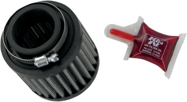 K & N Rubber Base Crankcase Vent Filter - Black - 1-1/2