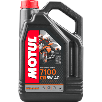 MOTUL  7100 4T Synthetic Oil - 5W-40 - 4L by Motul