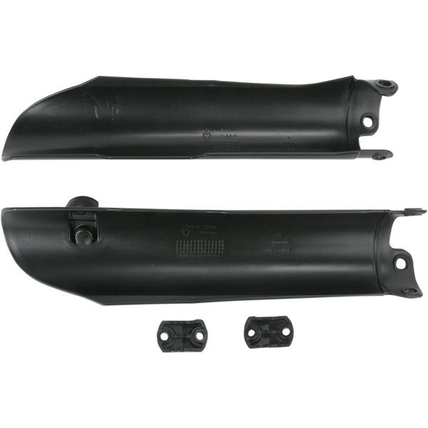 Acerbis Lower Fork Covers for Inverted Forks - Black 2113740001