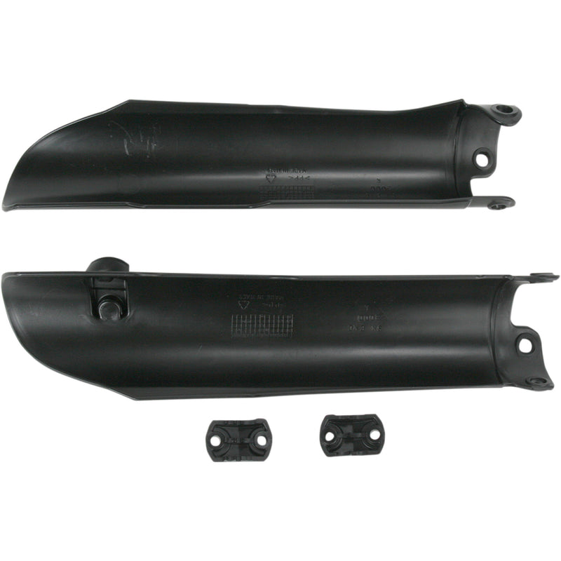 Acerbis Lower Fork Covers for Inverted Forks - Black 2113740001