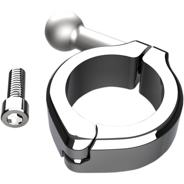 CIRO Aluminum Clamp Kit - Ball Mount - 1-1/4" Handlebars - Chrome 50130