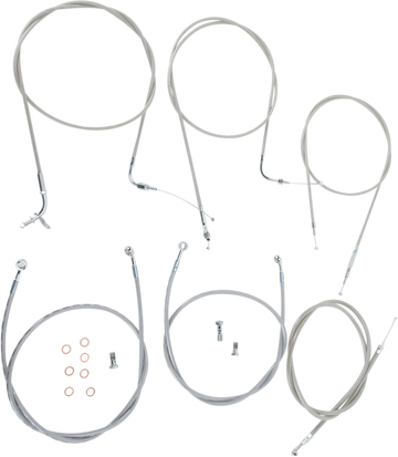 Baron Stainless Handlebar Cable/Line Kit - 18" - 20" - XVS1100CL BA-8042KT-18