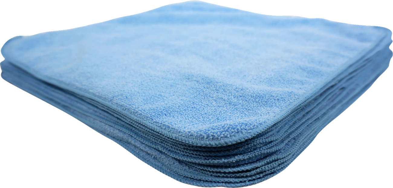 HARDLINE Microfiber Towels - Blue - 24-Pack MB16300