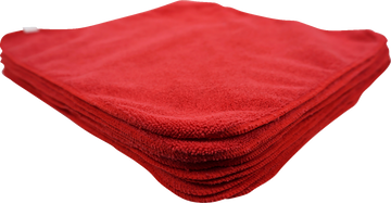 HARDLINE Microfiber Towels - Red - 24-Pack MR16300