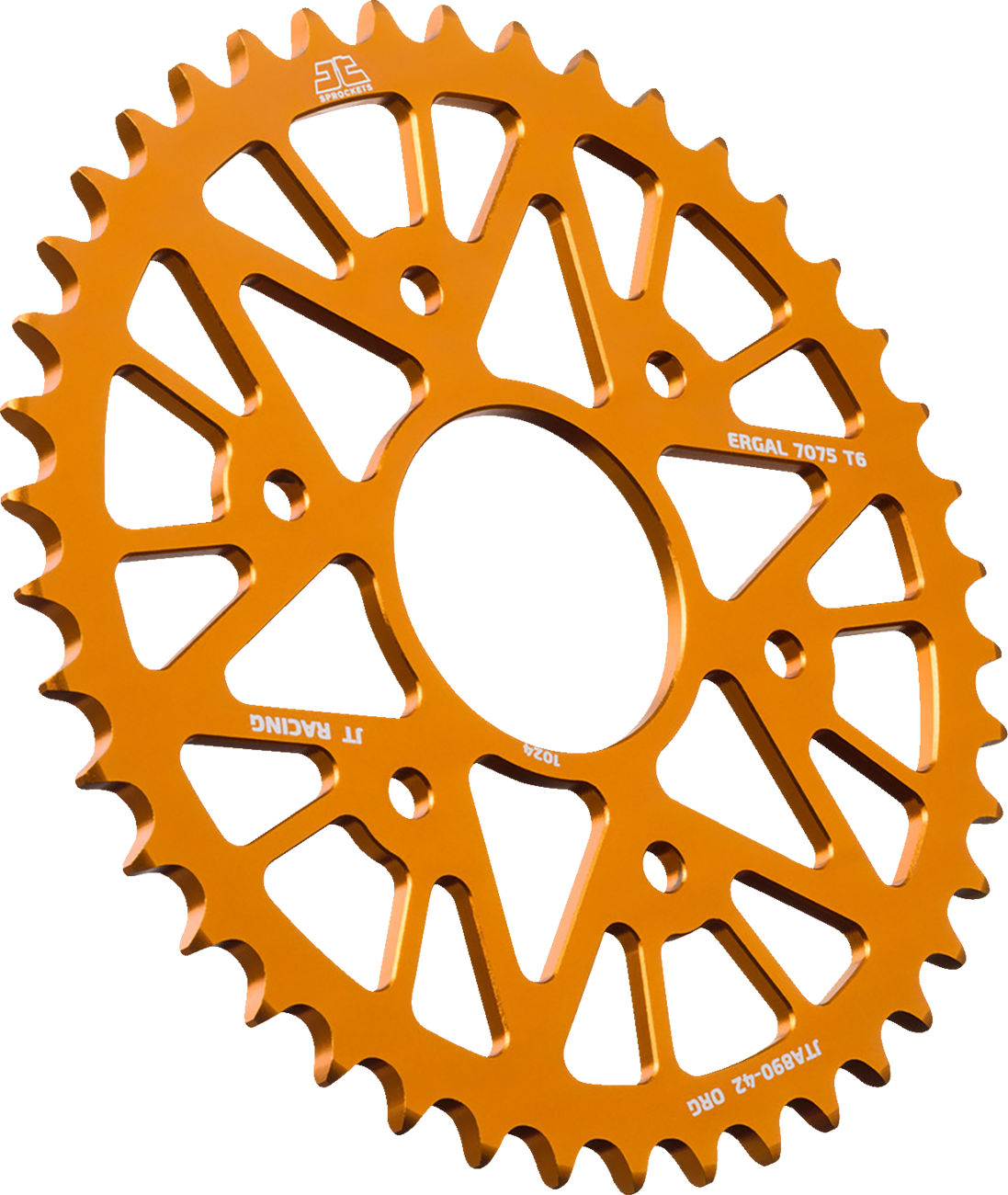 JT SPROCKETS Rear Sprocket - Aluminum - 42 Tooth - Orange - KTM/Husqvarna JTA890.42ORG by JT Rear Sprockets   Aluminum/Alloy