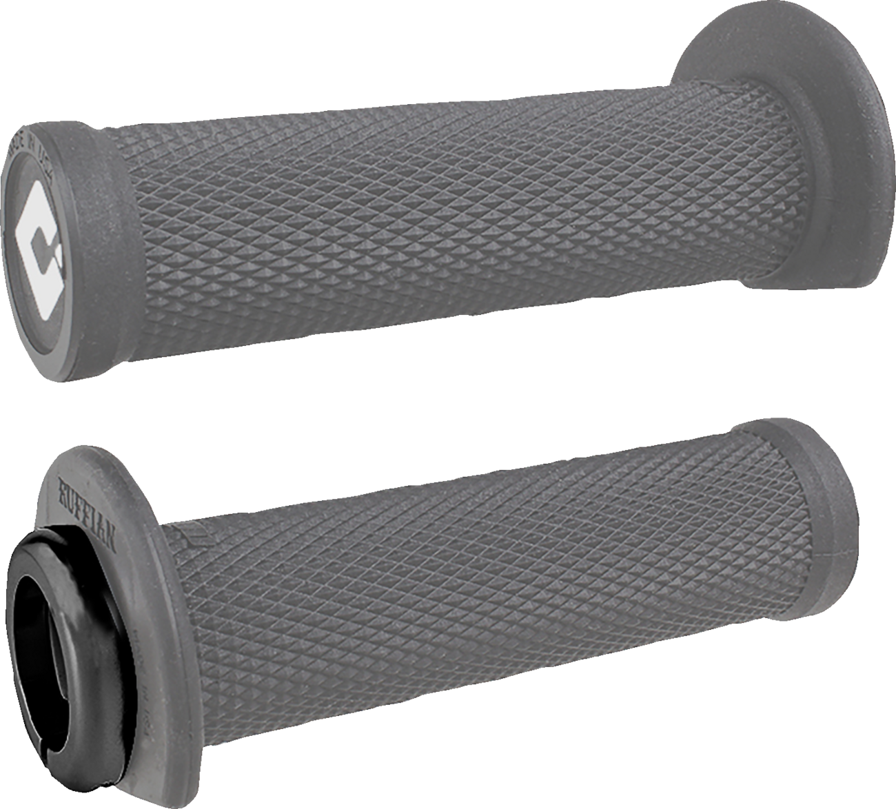 ODI Ruffian 2.1 Lock-On Grips - ATV/PWC - Gray/Black J33RFG-B