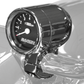 Baron 3" Bullet Electronic Tachometer Fits 1" Bar - Chrome - Black Face - 3.5" L x 2.875" D BA-7570-01