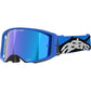 Alpinestars Supertech Goggle - Stream - Blue - Blue Mirror 5100625-7271 | Goggles 