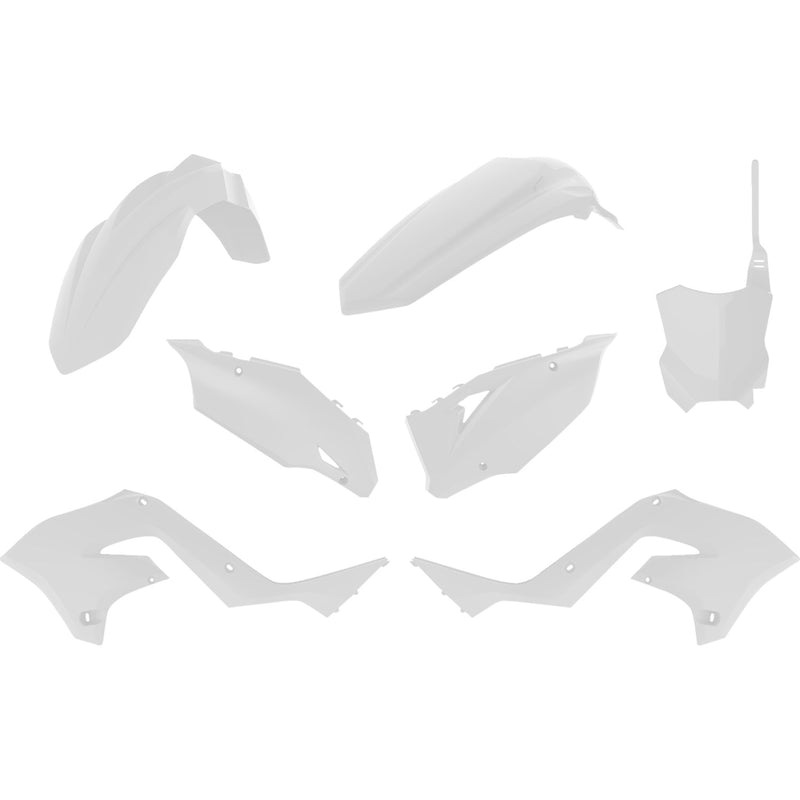 POLISPORT Restyled Body Kit - White - KX 125/250/450 91035 by Polisport